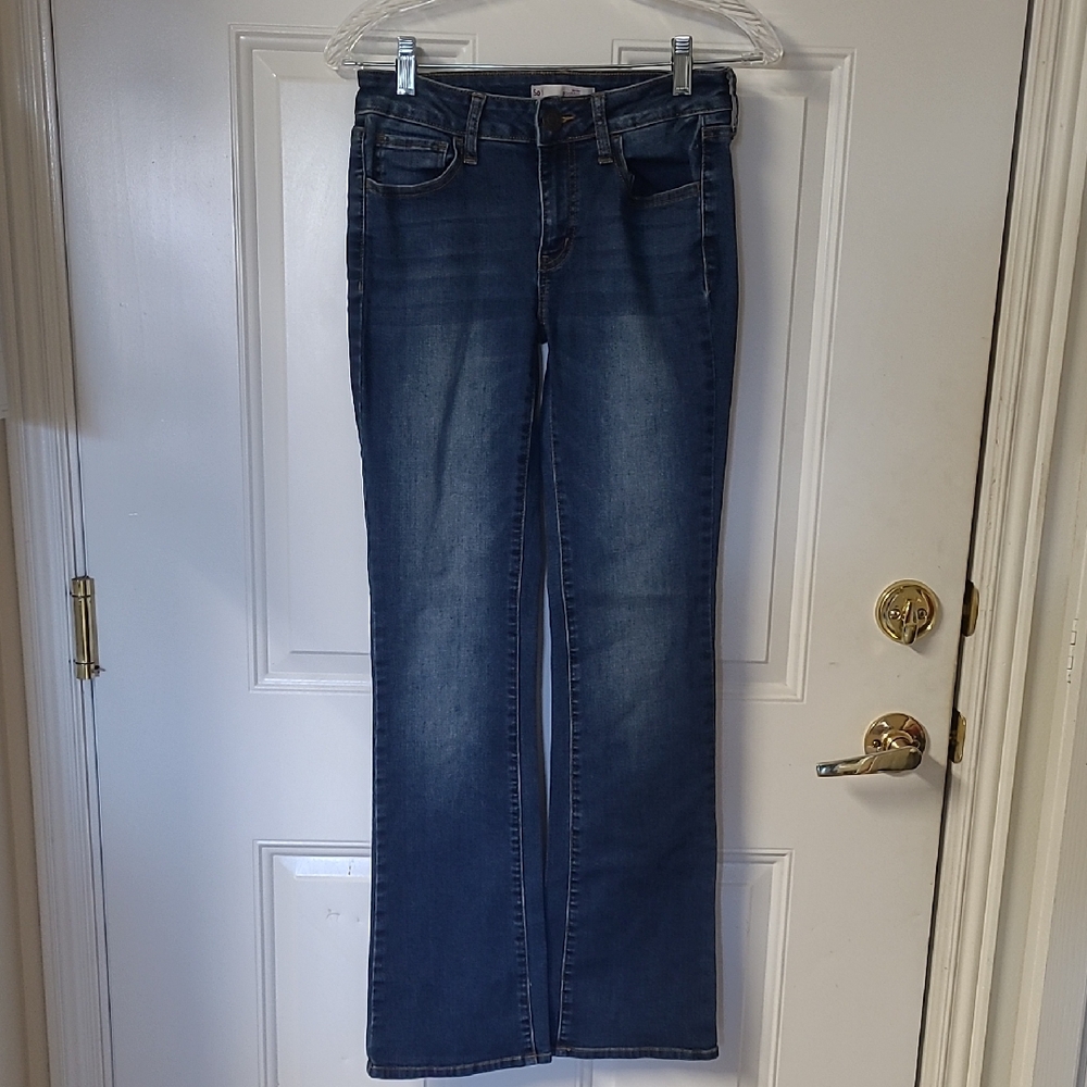 SO Women's Boot Cut Jeans in Dark Blue